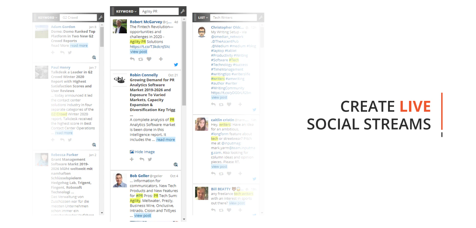 screenshot of Agility PR Solutions